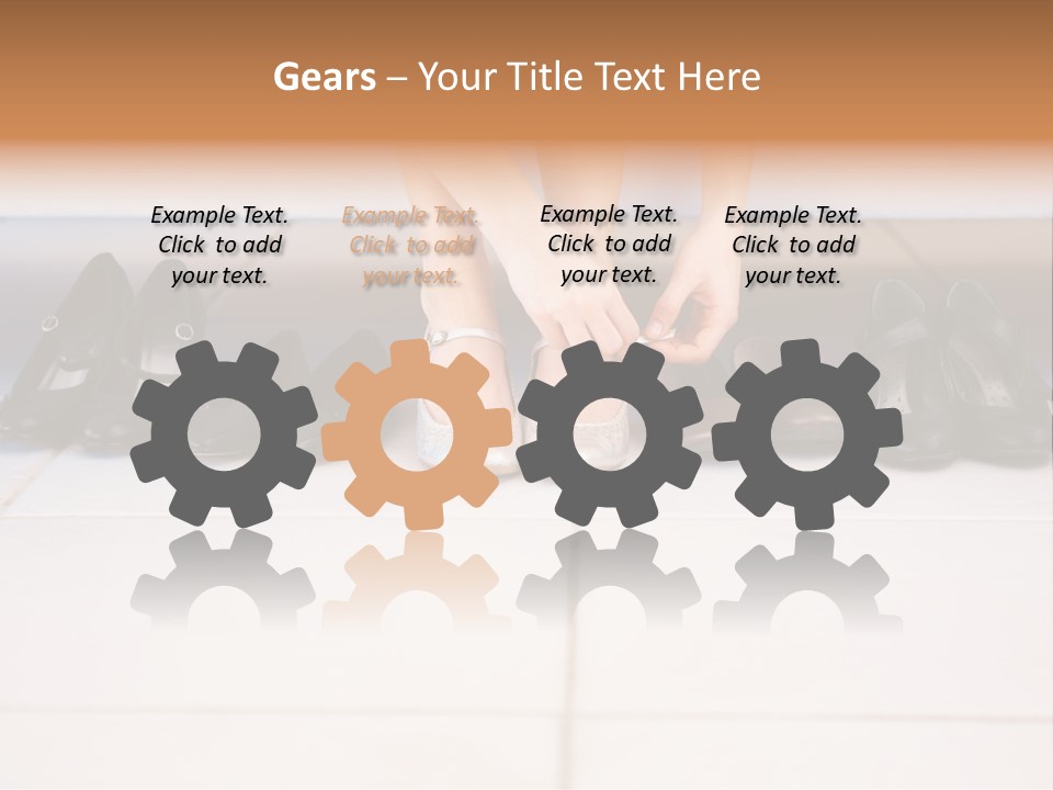 Mature Female Cook PowerPoint Template