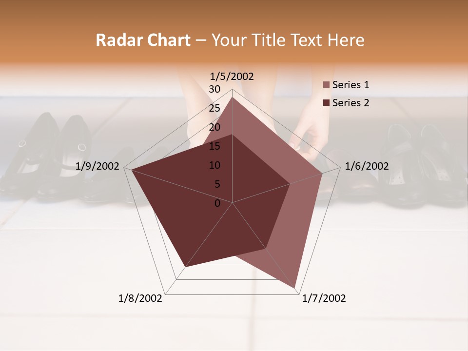 Mature Female Cook PowerPoint Template