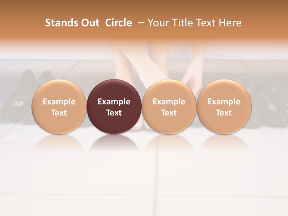 Mature Female Cook PowerPoint Template