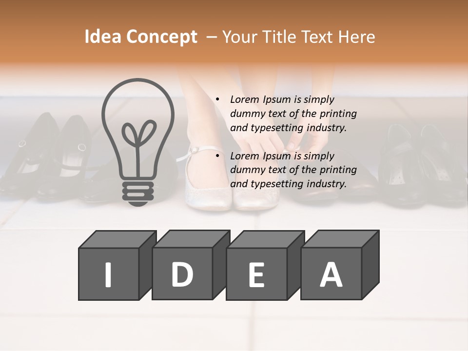 Mature Female Cook PowerPoint Template