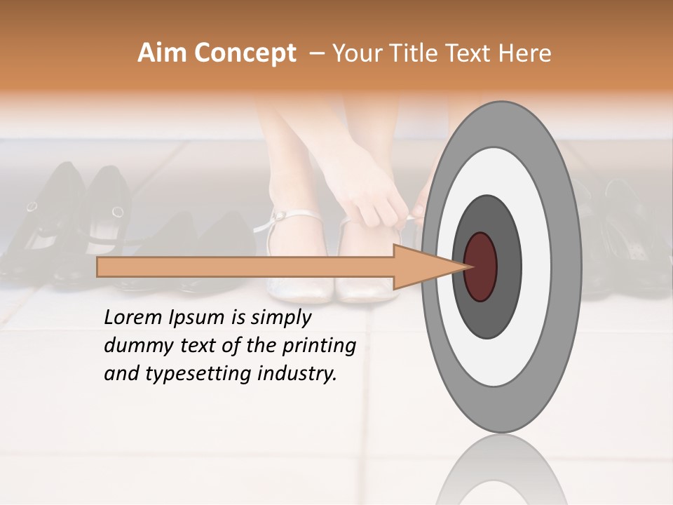 Mature Female Cook PowerPoint Template