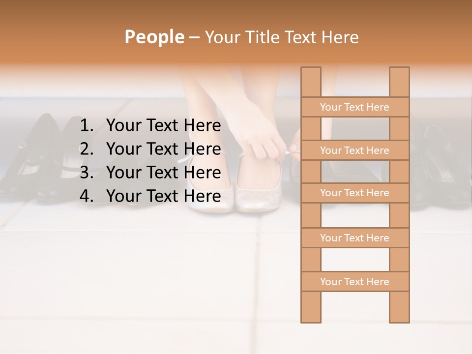 Mature Female Cook PowerPoint Template