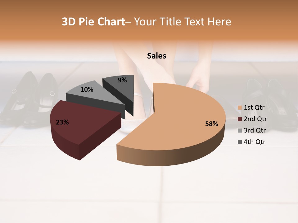 Mature Female Cook PowerPoint Template