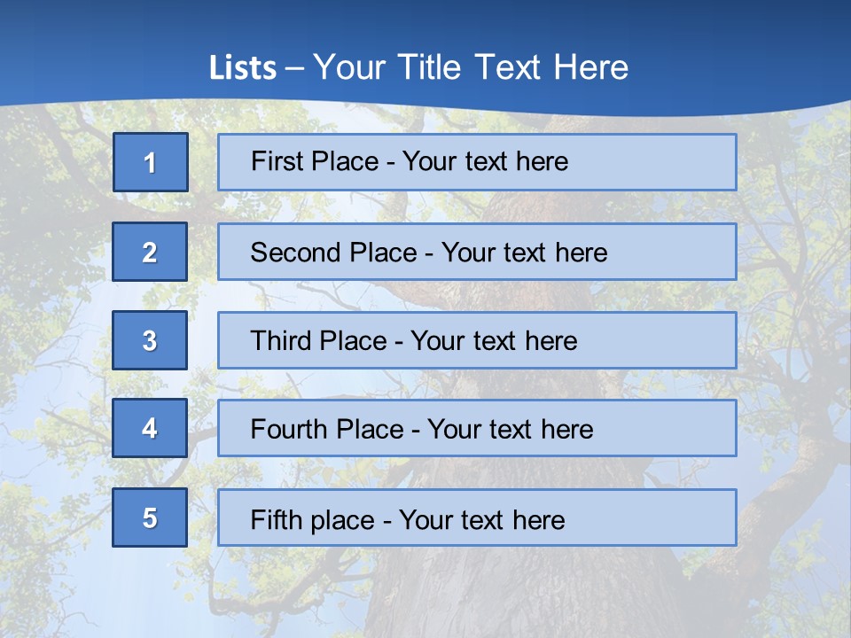 Clear Sunlight Forest PowerPoint Template