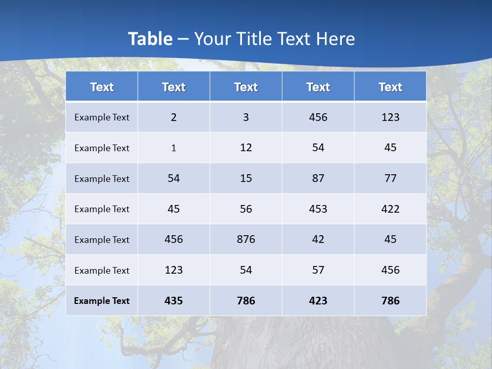 Clear Sunlight Forest PowerPoint Template