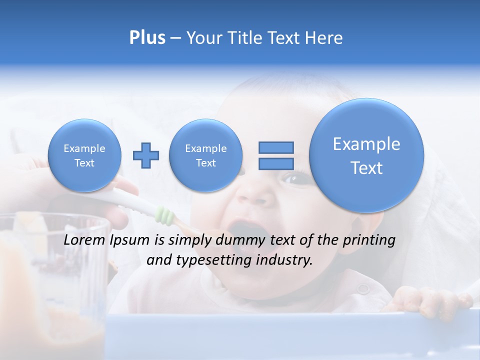 Child Newborn Pretty PowerPoint Template