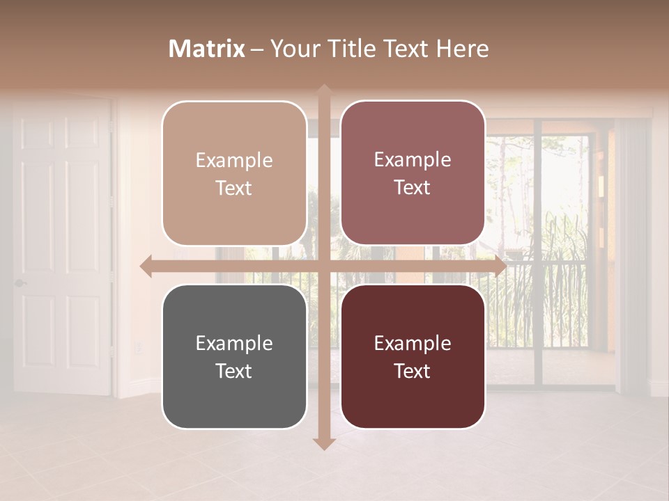 Interior Trees High PowerPoint Template