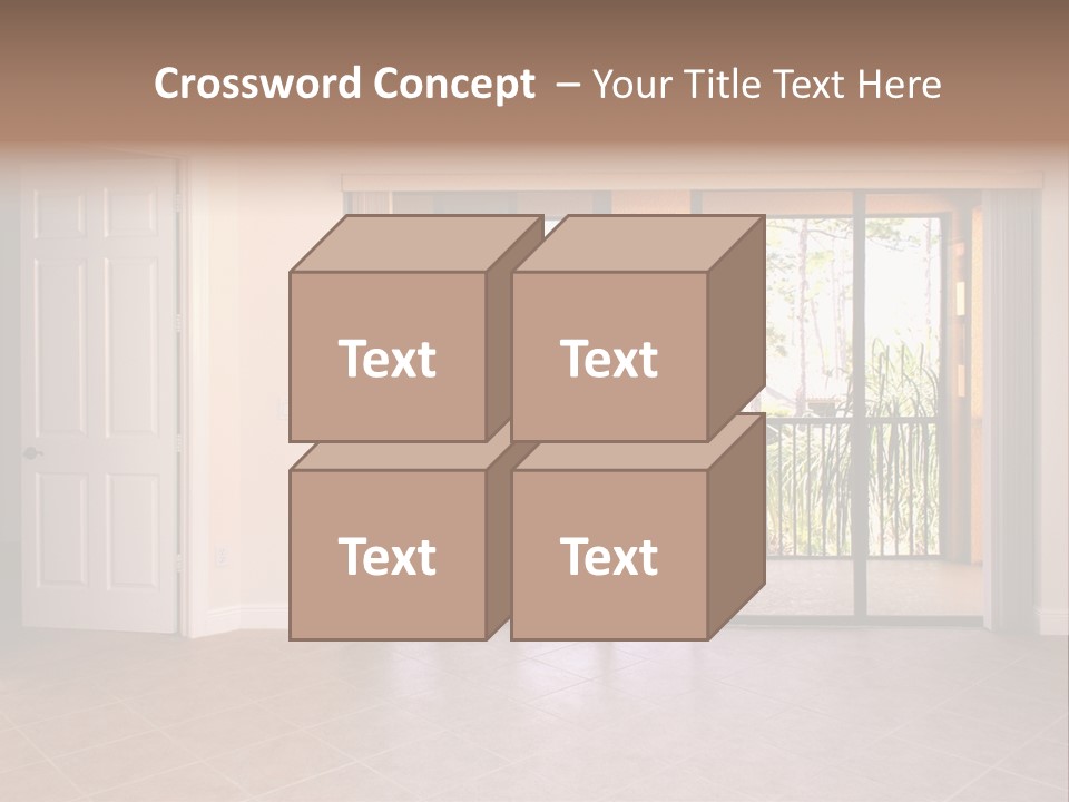Interior Trees High PowerPoint Template