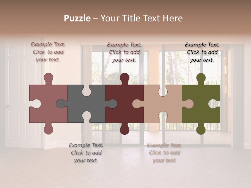 Interior Trees High PowerPoint Template