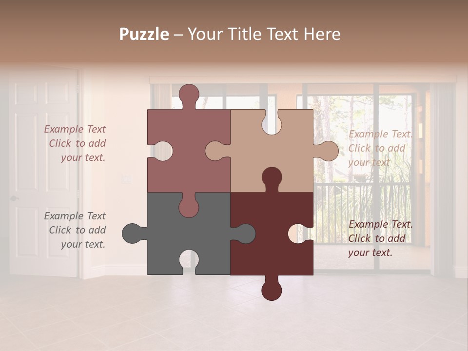 Interior Trees High PowerPoint Template