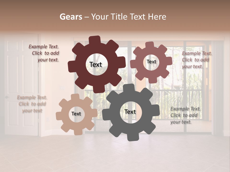 Interior Trees High PowerPoint Template