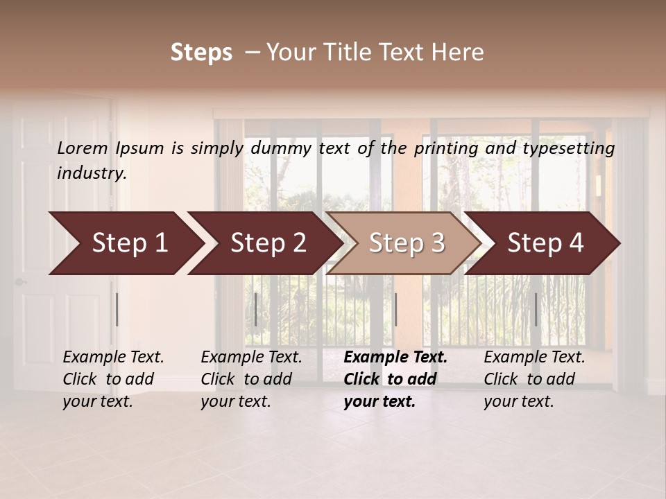 Interior Trees High PowerPoint Template