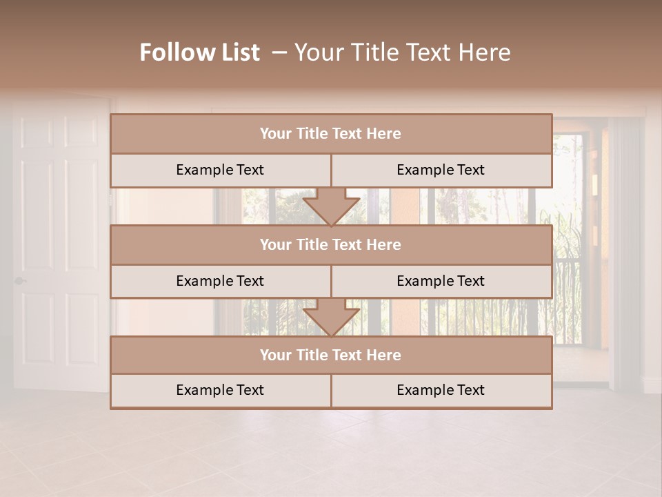 Interior Trees High PowerPoint Template