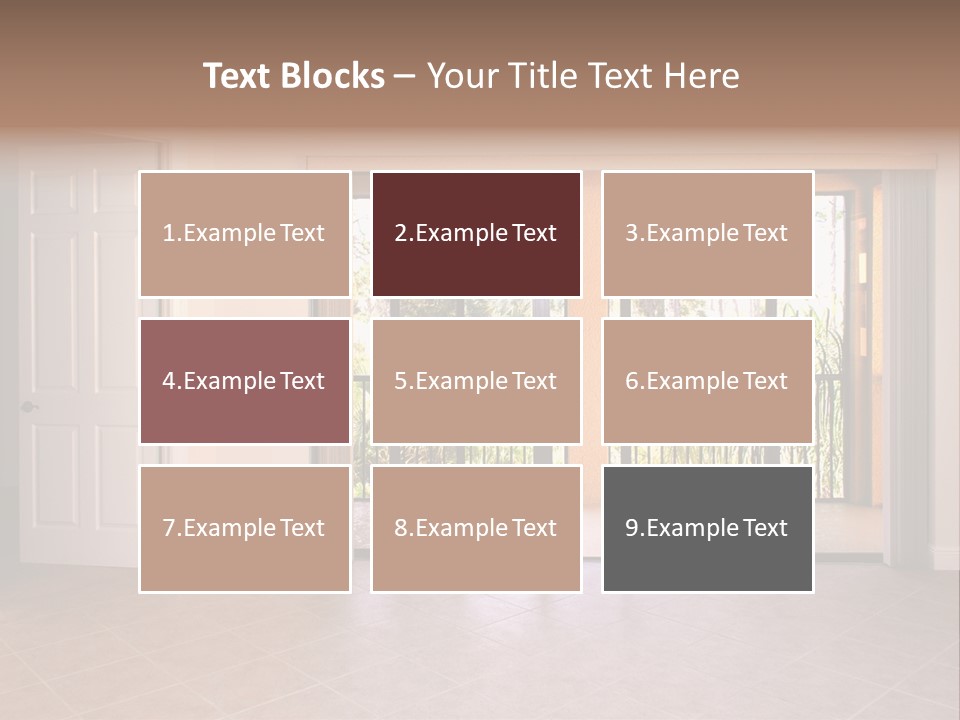 Interior Trees High PowerPoint Template