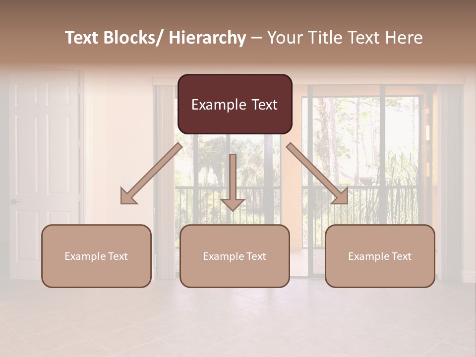 Interior Trees High PowerPoint Template