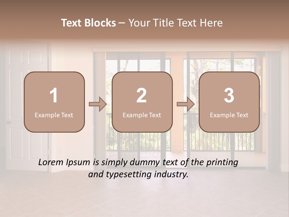 Interior Trees High PowerPoint Template