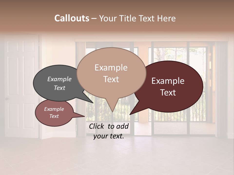 Interior Trees High PowerPoint Template