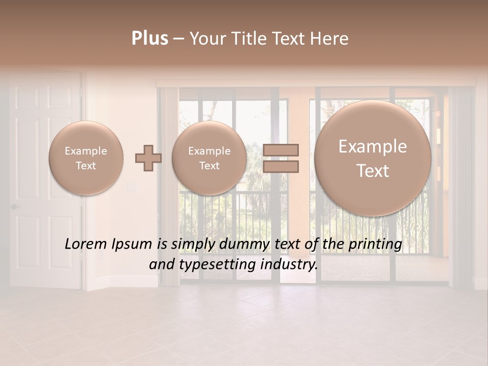Interior Trees High PowerPoint Template