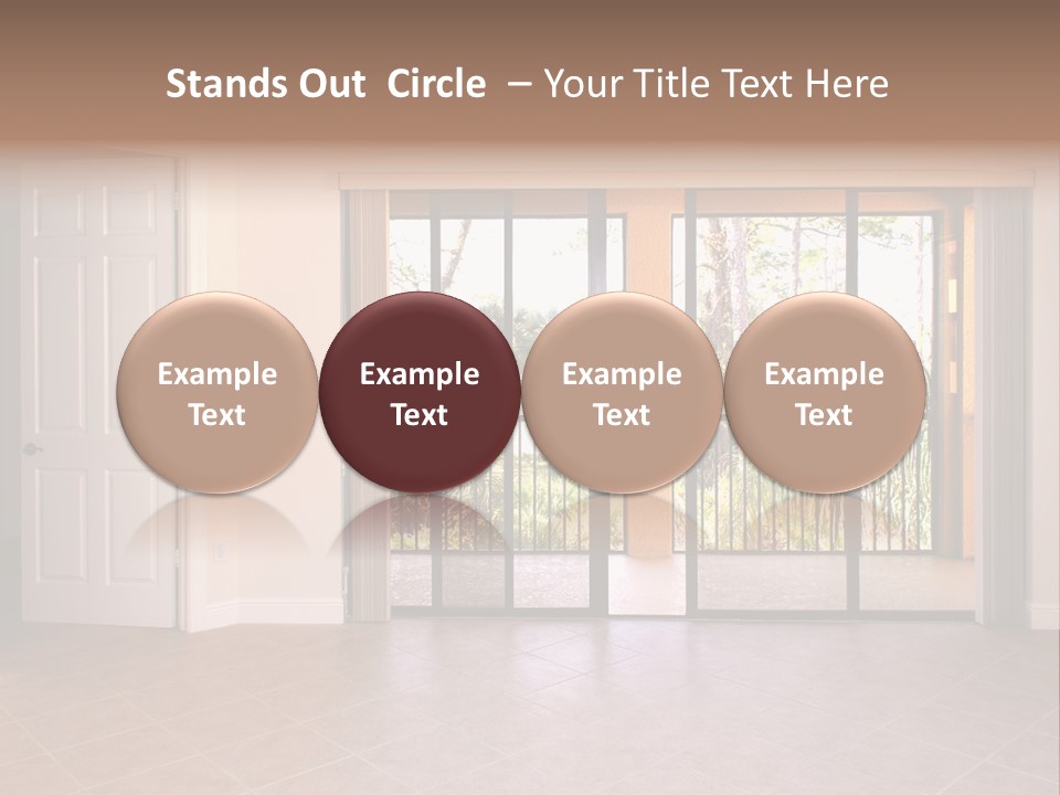 Interior Trees High PowerPoint Template