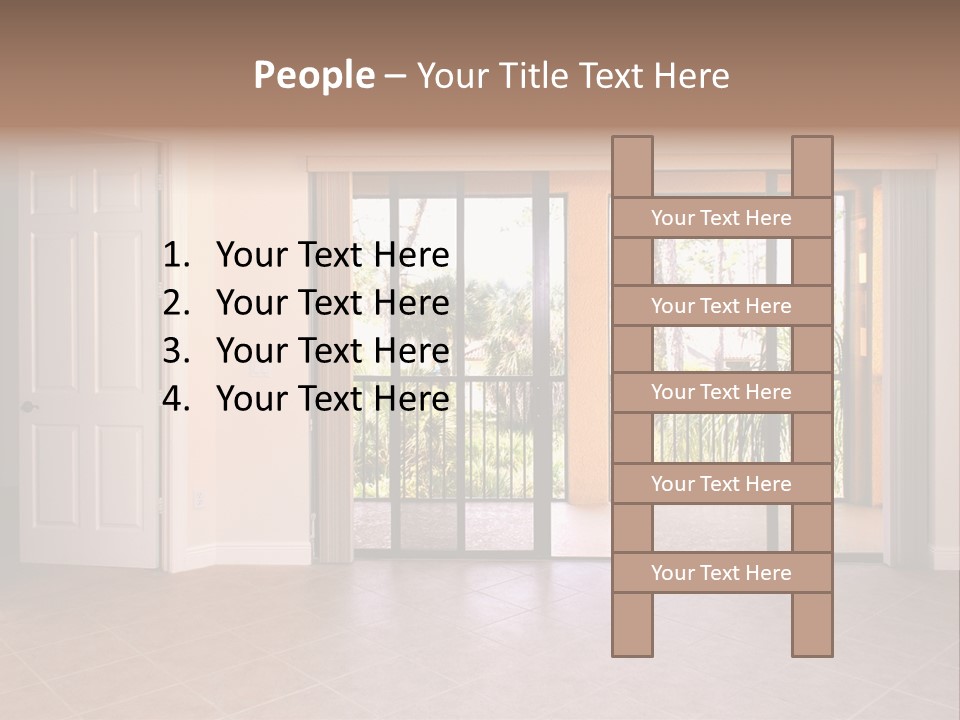 Interior Trees High PowerPoint Template