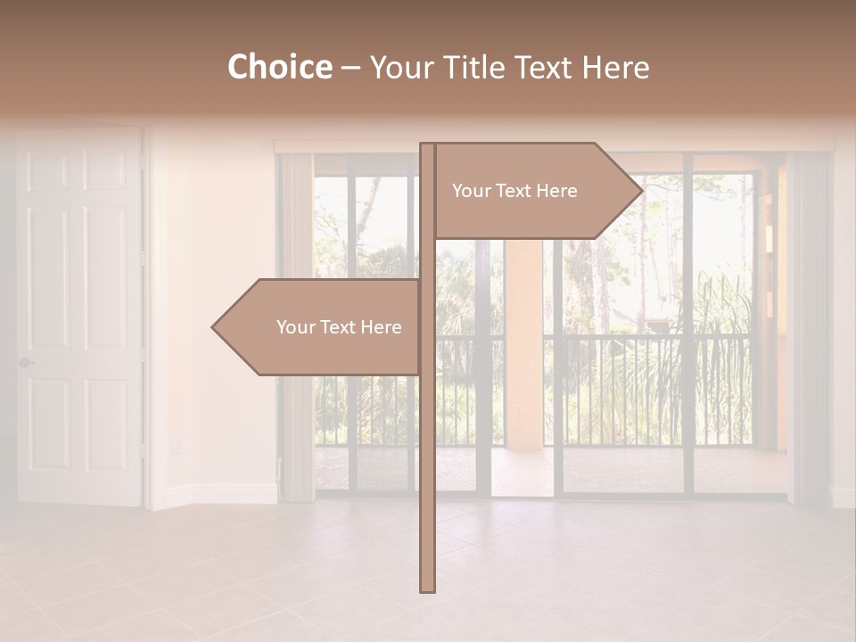 Interior Trees High PowerPoint Template