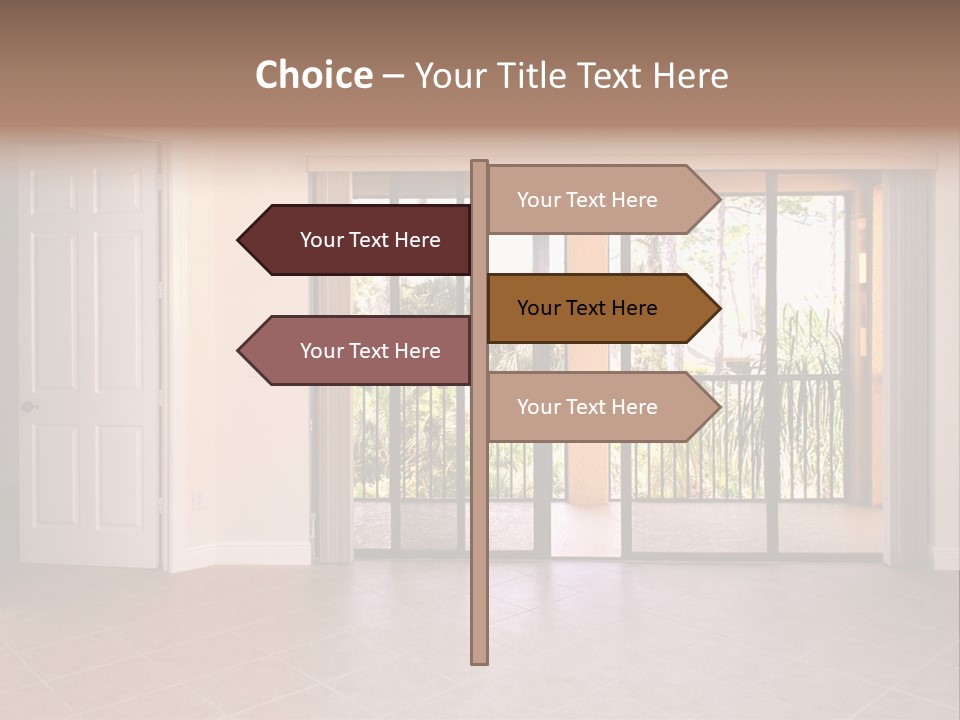 Interior Trees High PowerPoint Template