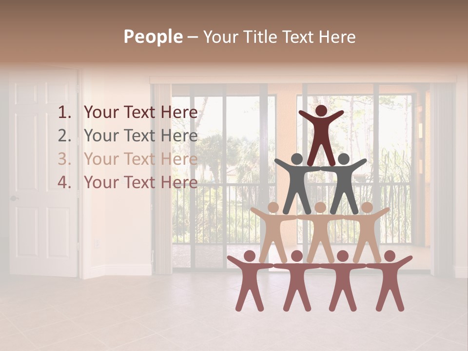 Interior Trees High PowerPoint Template