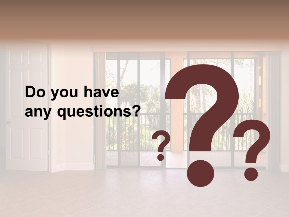 Interior Trees High PowerPoint Template