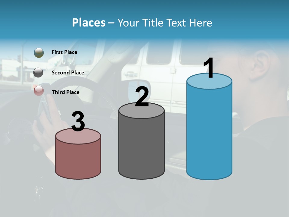 Texting Danger Cellular PowerPoint Template