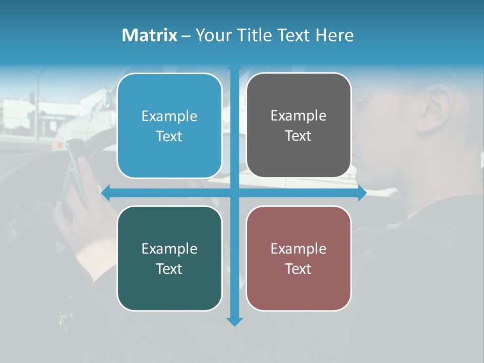 Texting Danger Cellular PowerPoint Template