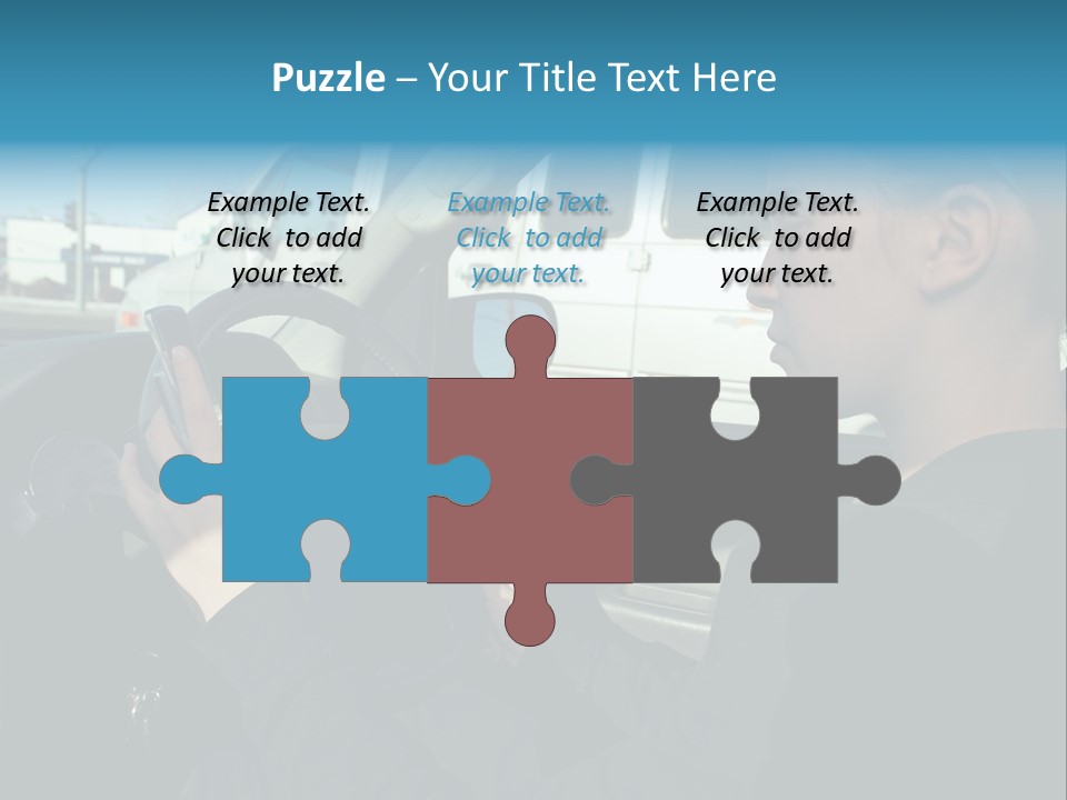 Texting Danger Cellular PowerPoint Template