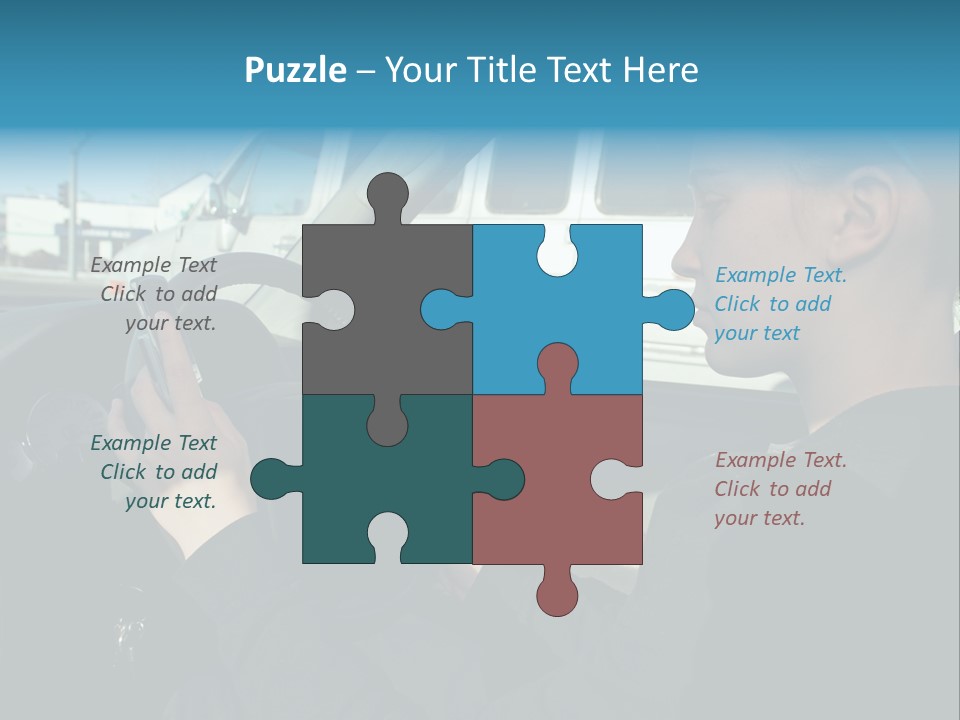 Texting Danger Cellular PowerPoint Template
