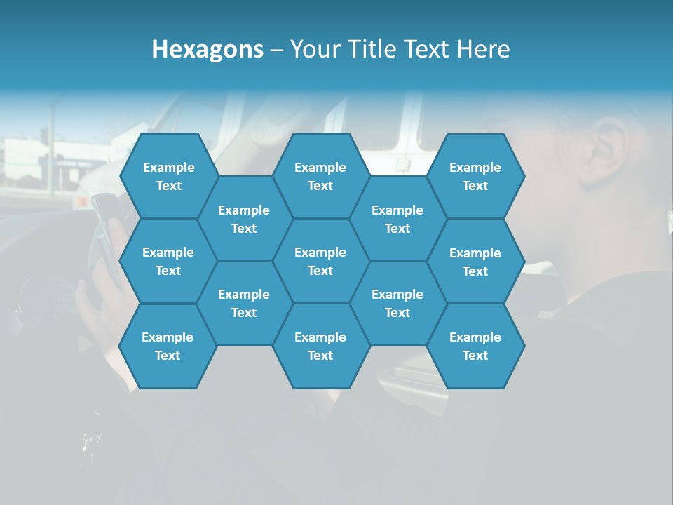 Texting Danger Cellular PowerPoint Template