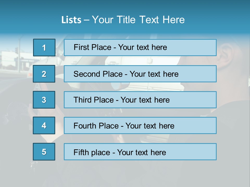 Texting Danger Cellular PowerPoint Template