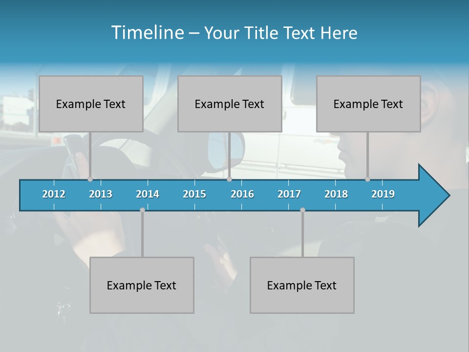 Texting Danger Cellular PowerPoint Template