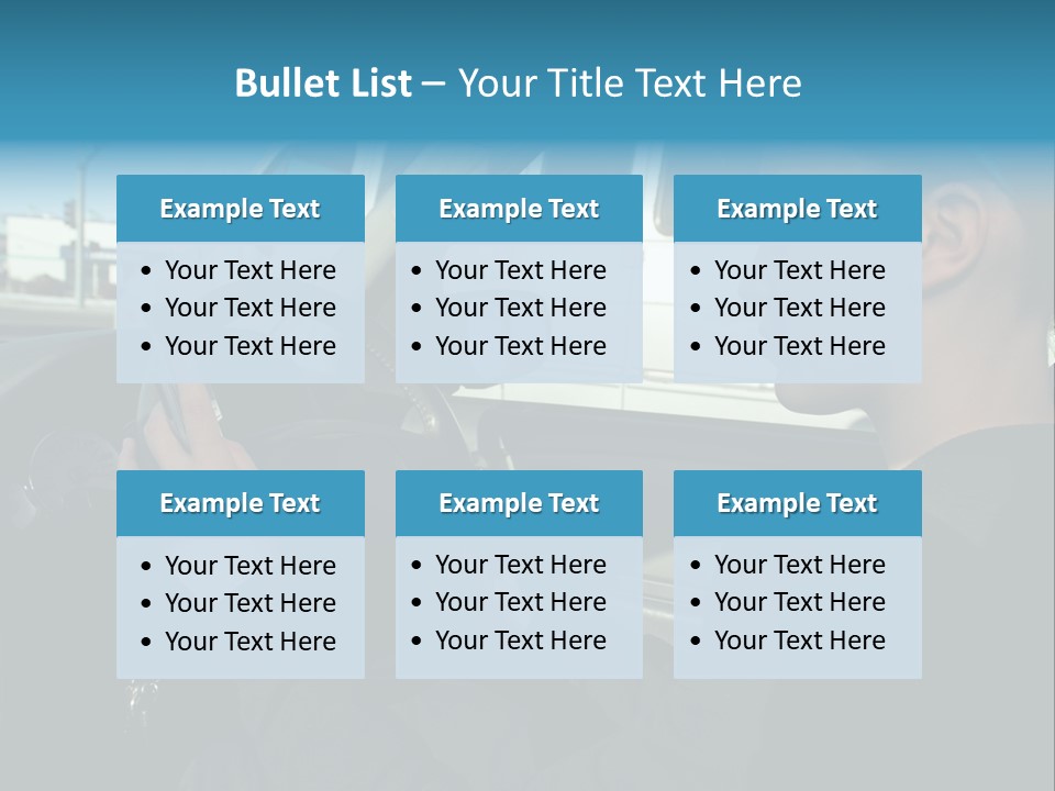 Texting Danger Cellular PowerPoint Template