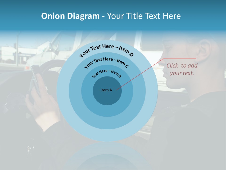 Texting Danger Cellular PowerPoint Template