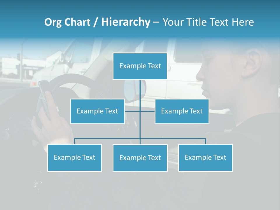 Texting Danger Cellular PowerPoint Template