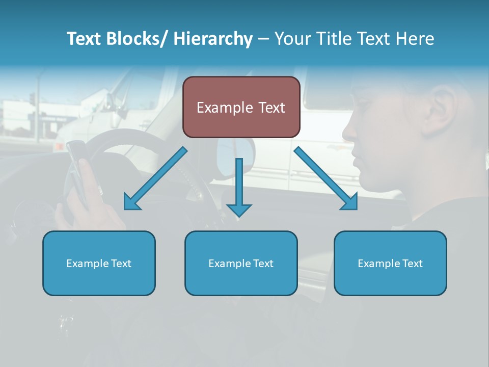 Texting Danger Cellular PowerPoint Template