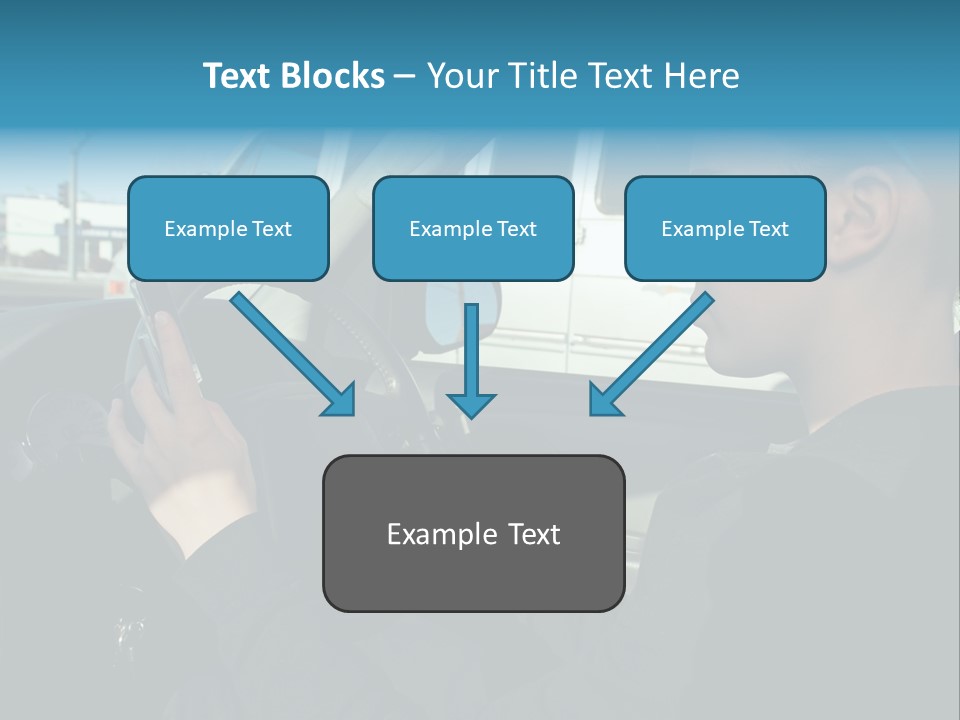 Texting Danger Cellular PowerPoint Template