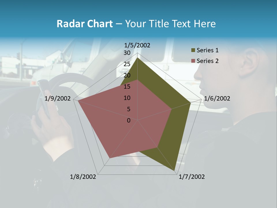 Texting Danger Cellular PowerPoint Template