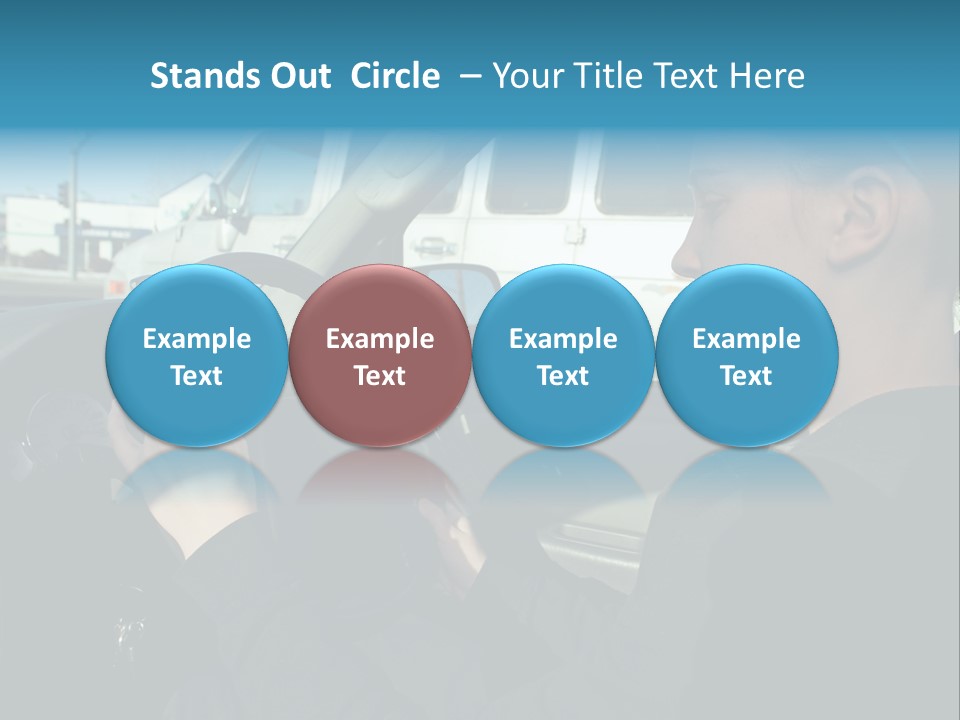 Texting Danger Cellular PowerPoint Template