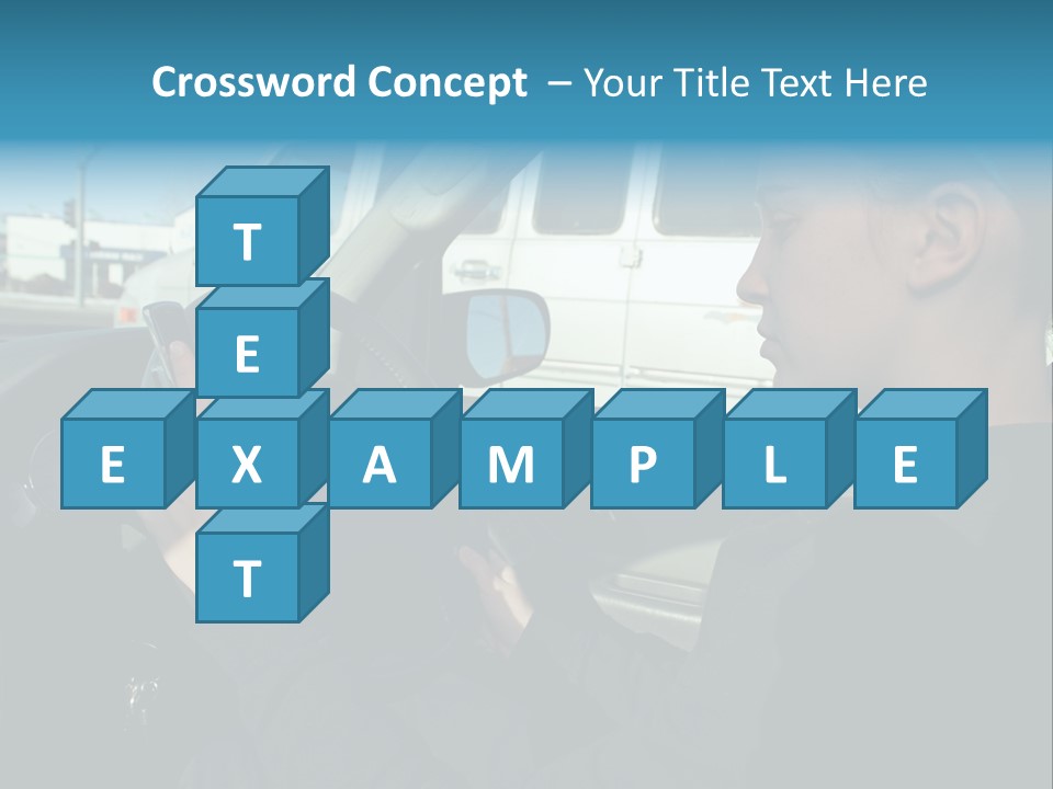 Texting Danger Cellular PowerPoint Template
