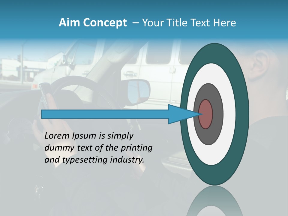 Texting Danger Cellular PowerPoint Template