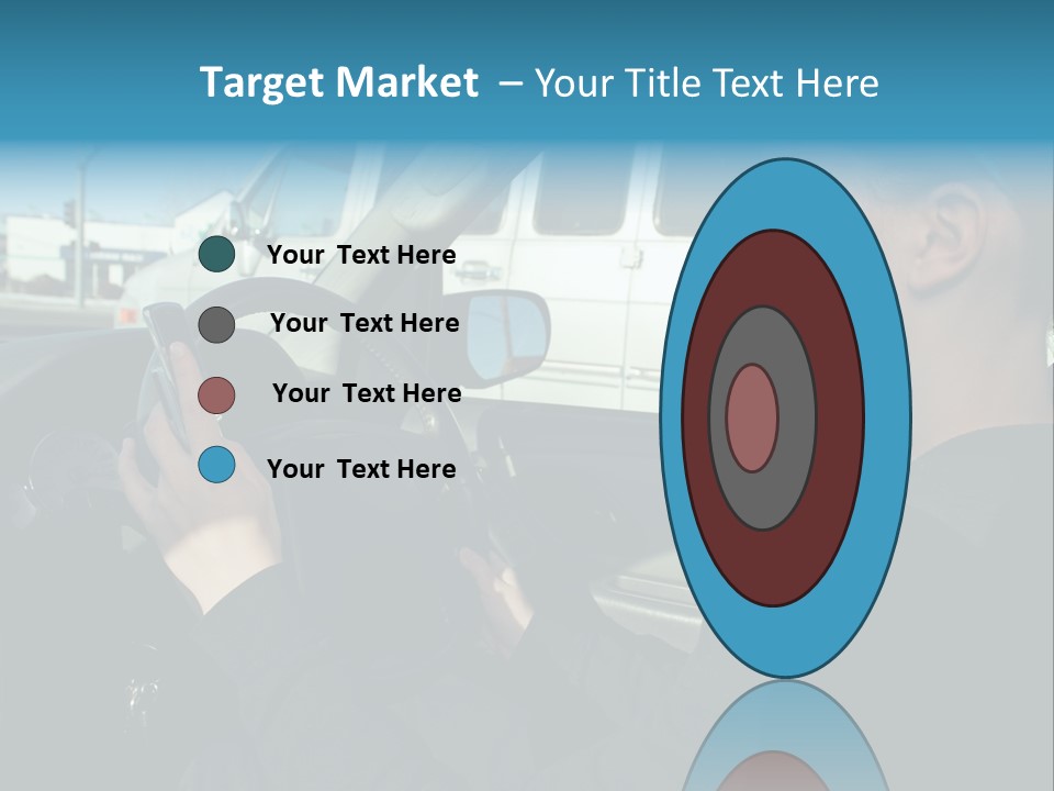 Texting Danger Cellular PowerPoint Template