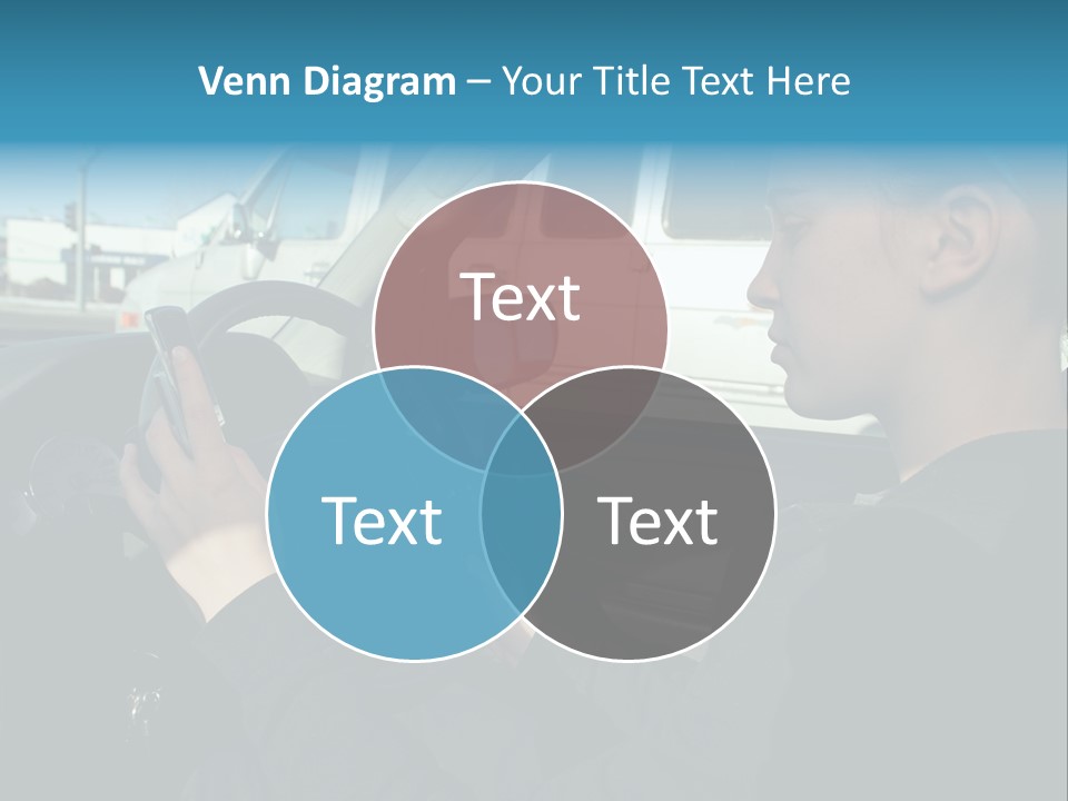 Texting Danger Cellular PowerPoint Template