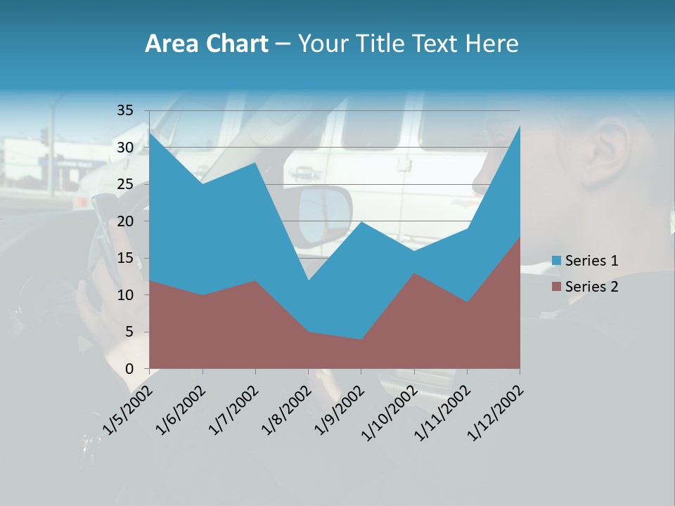 Texting Danger Cellular PowerPoint Template