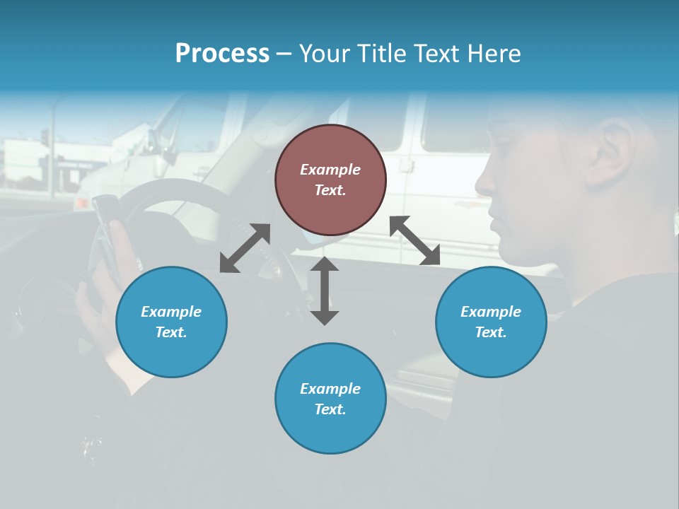 Texting Danger Cellular PowerPoint Template