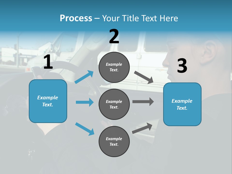 Texting Danger Cellular PowerPoint Template