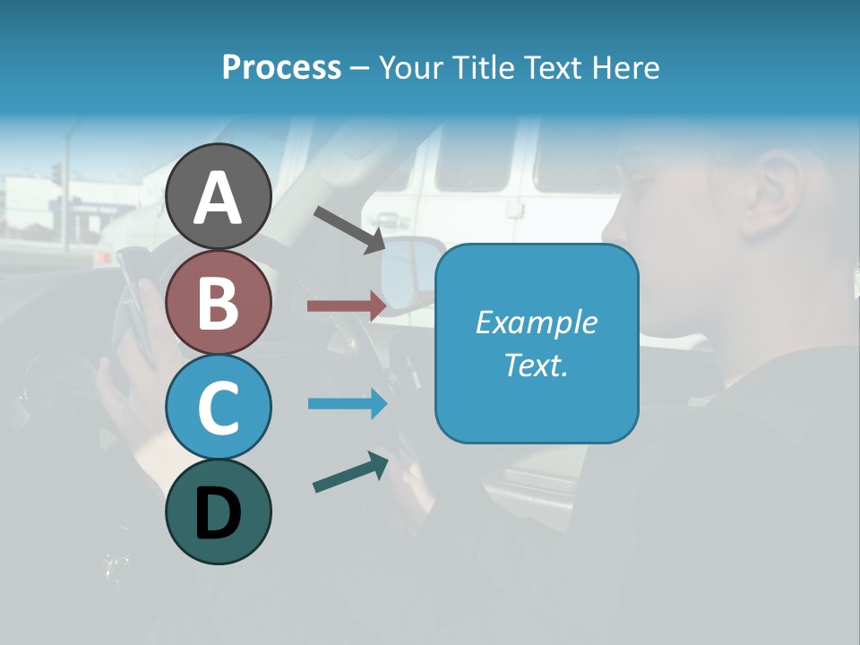 Texting Danger Cellular PowerPoint Template